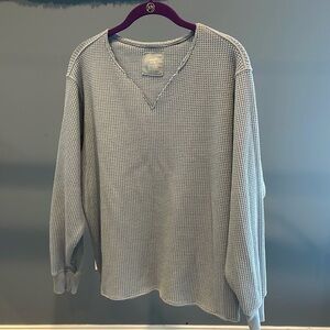Aerie waffle long sleeve sweatshirt, like new condition, so comfy!